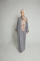 Sultana Plain Abaya in Greys